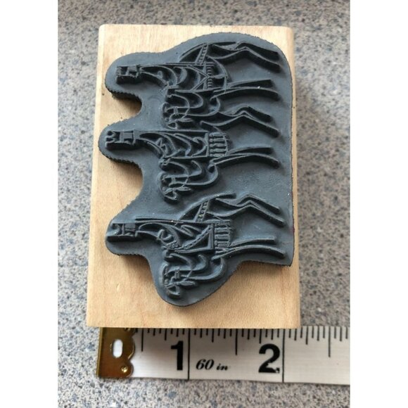 Paper Inspirations Three Wise Men Rubber Stamp Vintage 2005 FF10385 - Picture 2 of 3